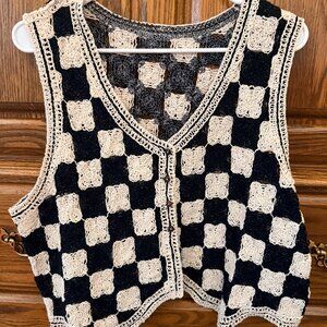 Woman's Checkered Vest